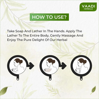 Vaadi Herbals Enticing Lemongrass Scrub Soap, 75g